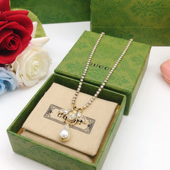 Bee Pearl Necklace