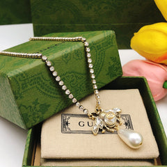Bee Pearl Necklace
