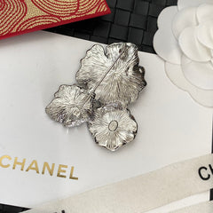 Enamel Flower Brooch