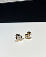 Blossom Series White Shell Earrings