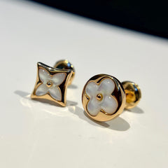 Blossom Series White Shell Earrings