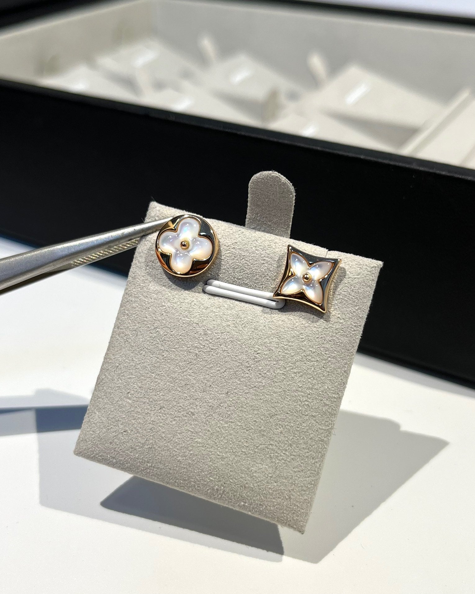Blossom Series White Shell Earrings