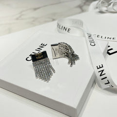 Arc de Triomphe Tassel Crystal Earrings