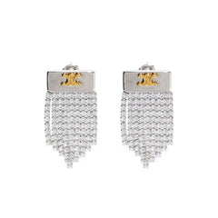 Arc de Triomphe Tassel Crystal Earrings