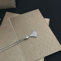 Diamond Fan-Shaped Necklace