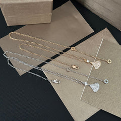 Diamond Fan-Shaped Necklace