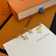 Floral three-piece earring set