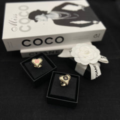 Lava Enamel Heart Ring