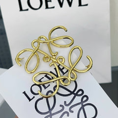 Versatile Gold Monogram Brooch