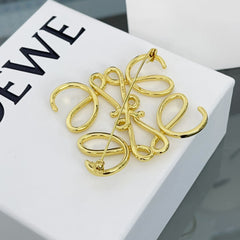 Versatile Gold Monogram Brooch