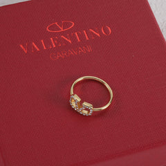 Versatile Diamond Monogram Ring