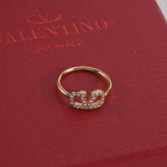 Versatile Diamond Monogram Ring