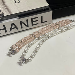 Pearl & Pink Bead Necklace