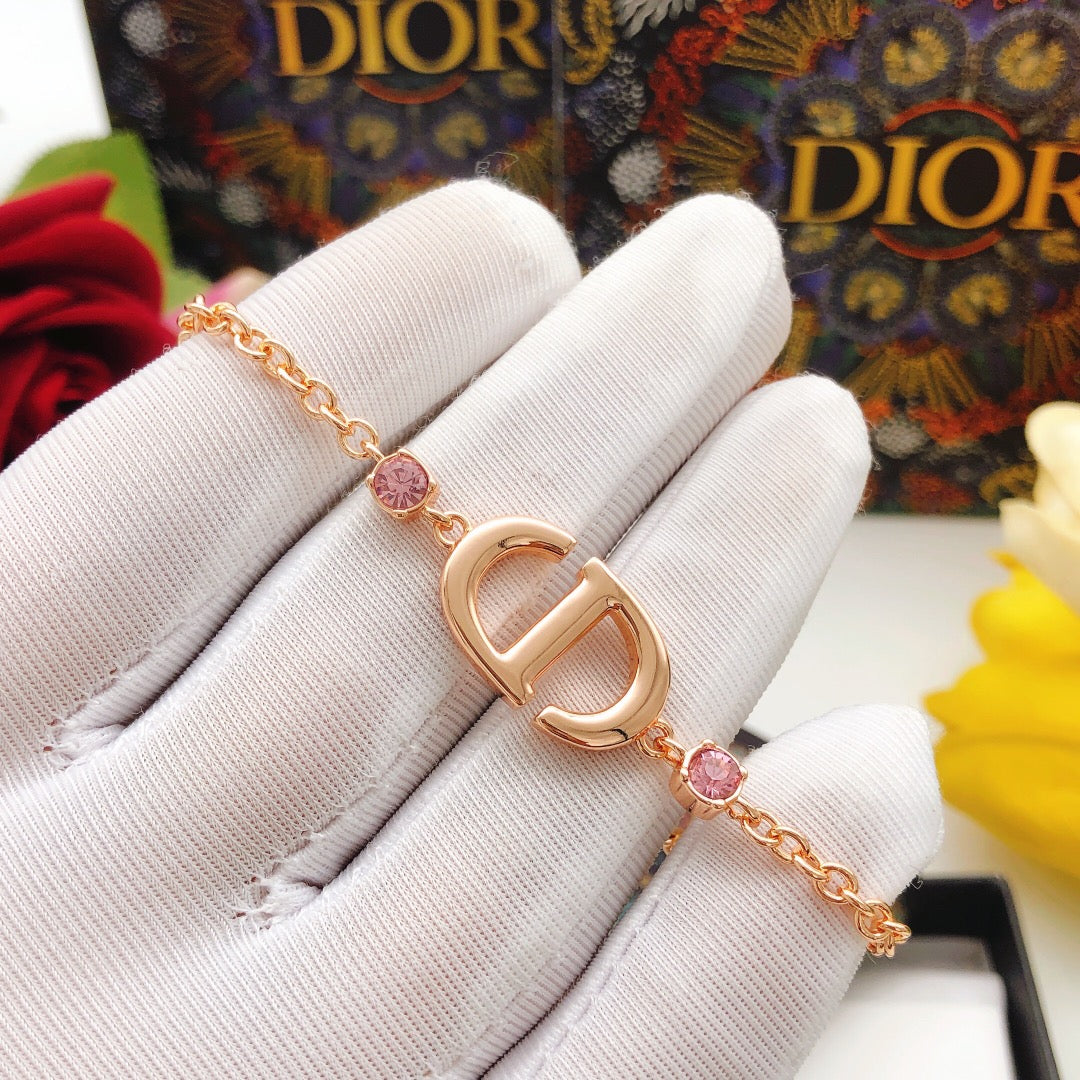 Rose gold crystal bracelet