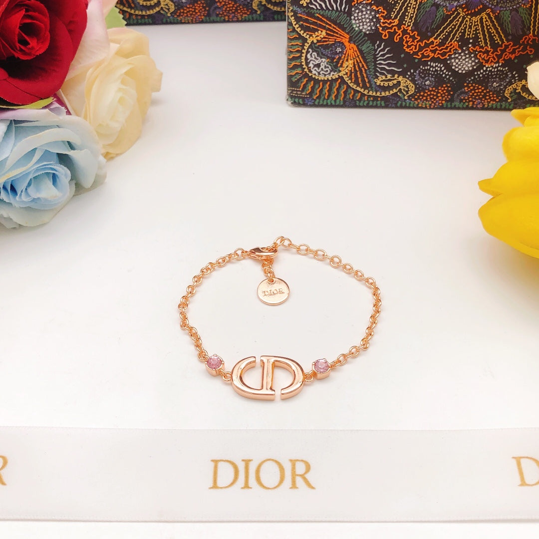 Rose gold crystal bracelet