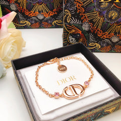 Rose gold crystal bracelet