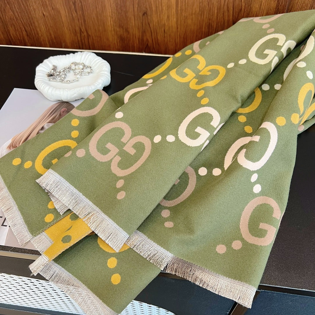Thin Cashmere G Knitted Shawl-Scarf