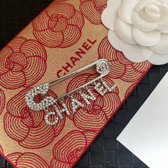 Full Diamond Letter Brooch