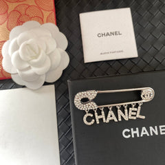 Full Diamond Letter Brooch