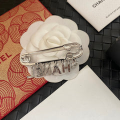 Full Diamond Letter Brooch