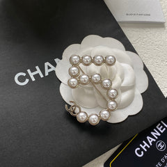 Creative "5" Pearl Brooch