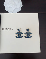 Blue Water Ripple Earrings