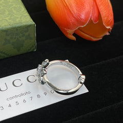 Full Diamond Floral Ring