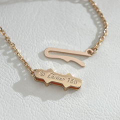 3 diamonds round necklace