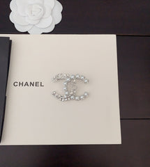 Platinum Pearl Diamond Brooch