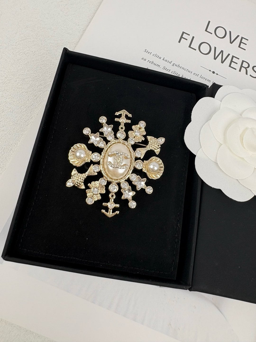 Ocean Series Snowflake Brooch