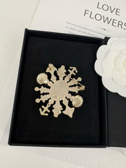 Ocean Series Snowflake Brooch