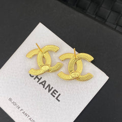 Versatile Golden Letter Earrings