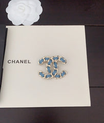 Blue Denim Brooch