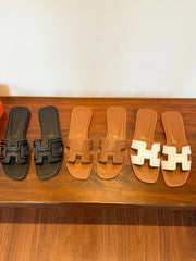 Classic leather slippers