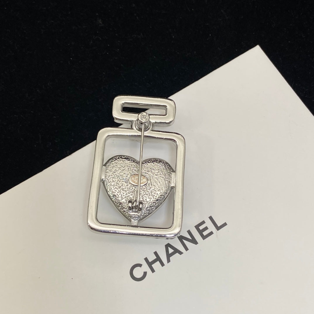 Perfume Bottle Sapphire Brooch