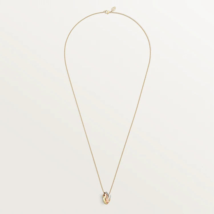3 hoops pendant necklace