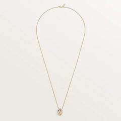 3 hoops pendant necklace