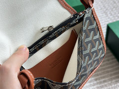 Vintage leather unisex envelope bag