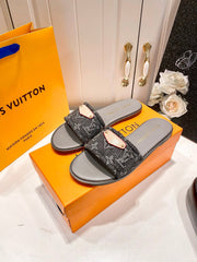 Printed Canvas Slippers