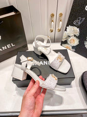 Summer thick heel sandals