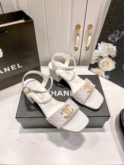 Summer thick heel sandals