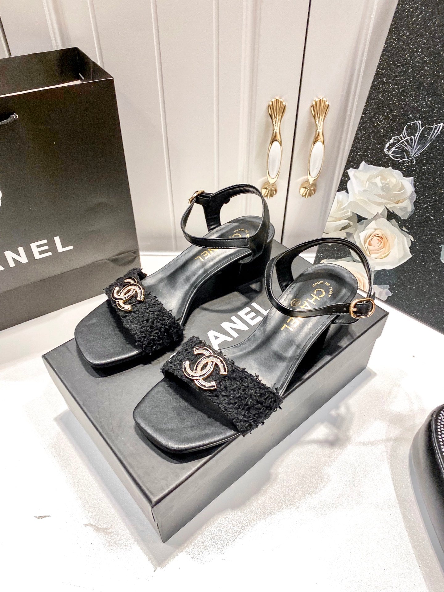 Summer thick heel sandals