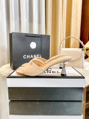 Diamond medium heel slippers