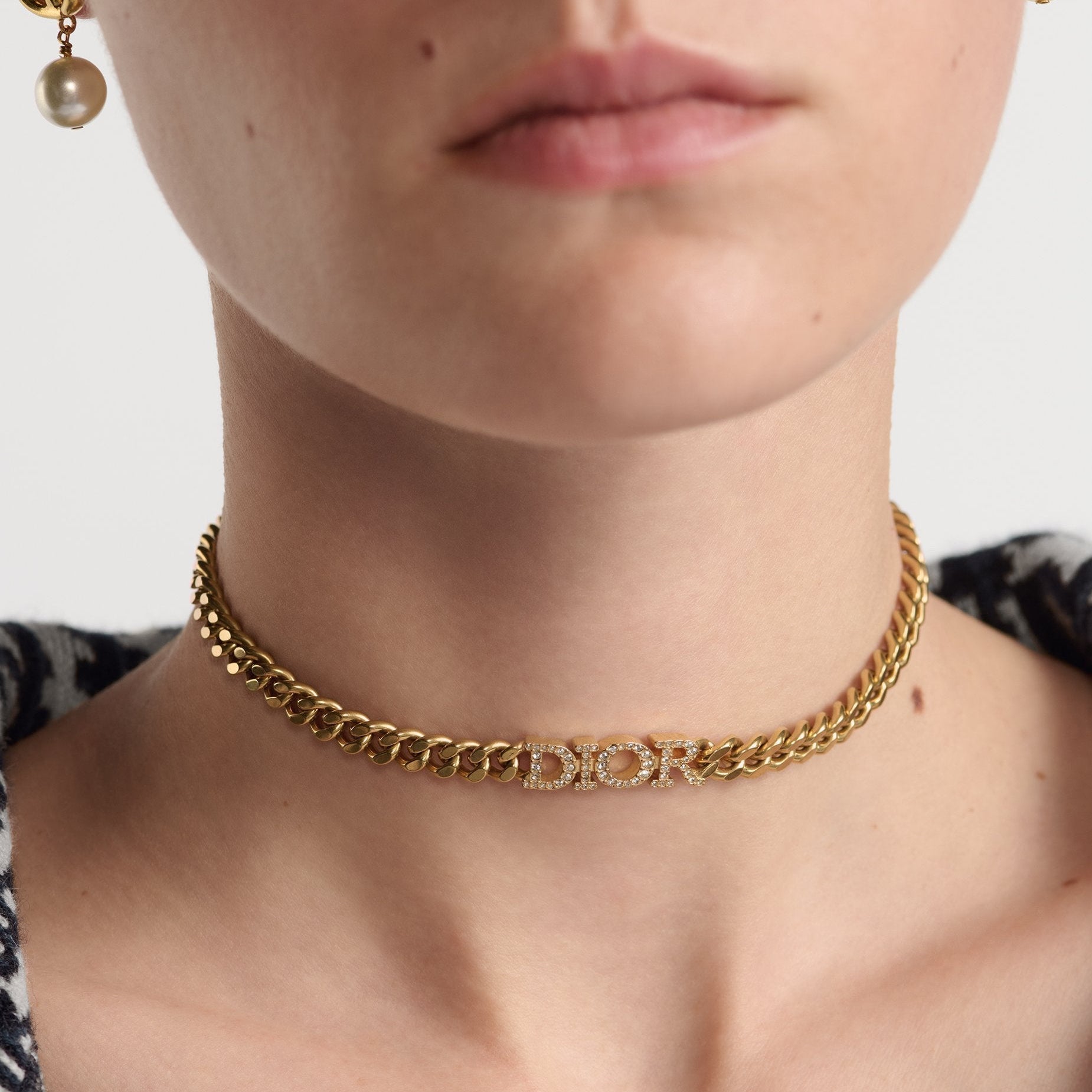 Crystal letter bracelet and necklace