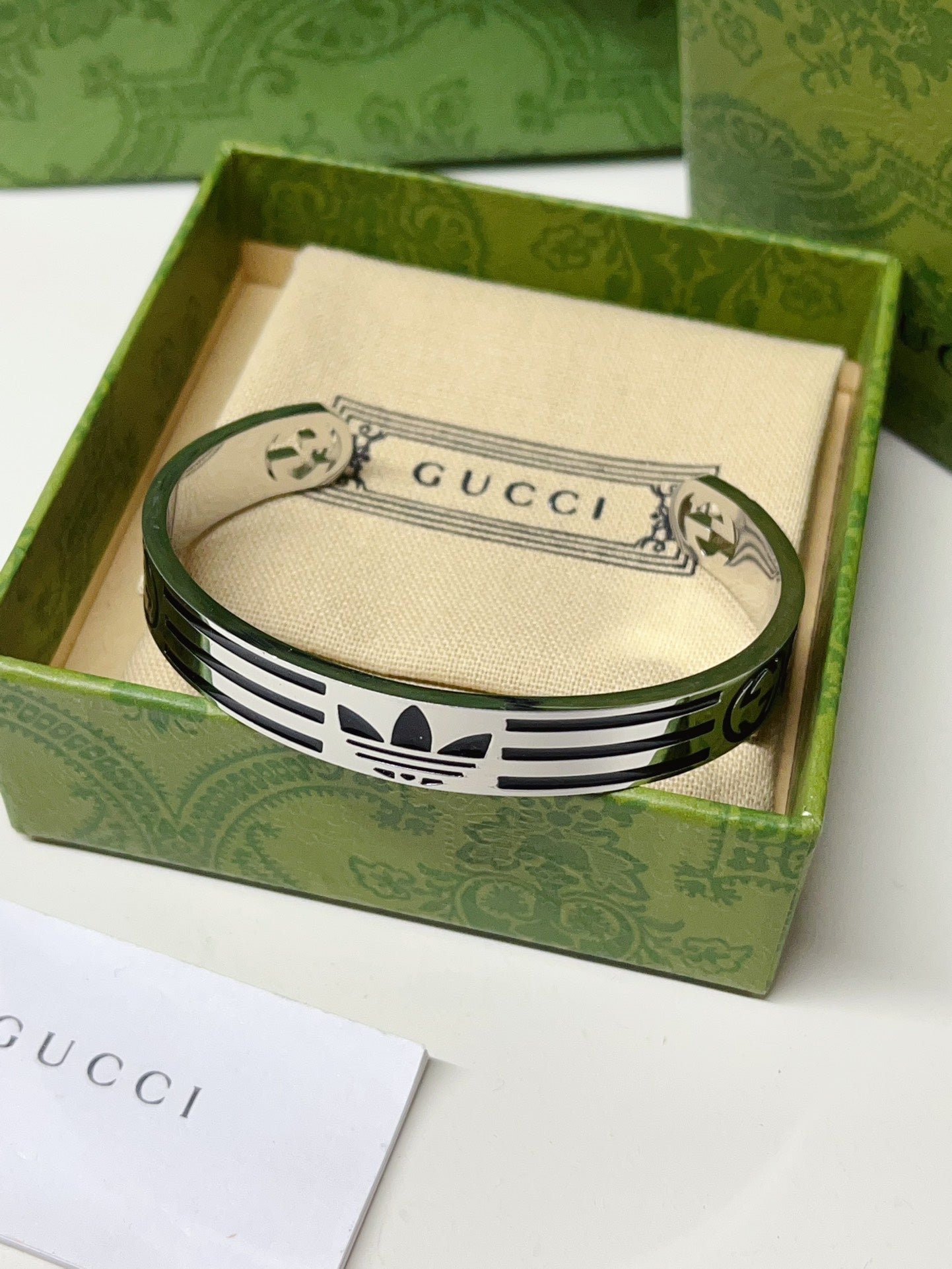 Patterned cuff bracelet