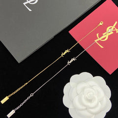 Engraved letters bracelet