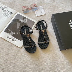 Heart chain sandals