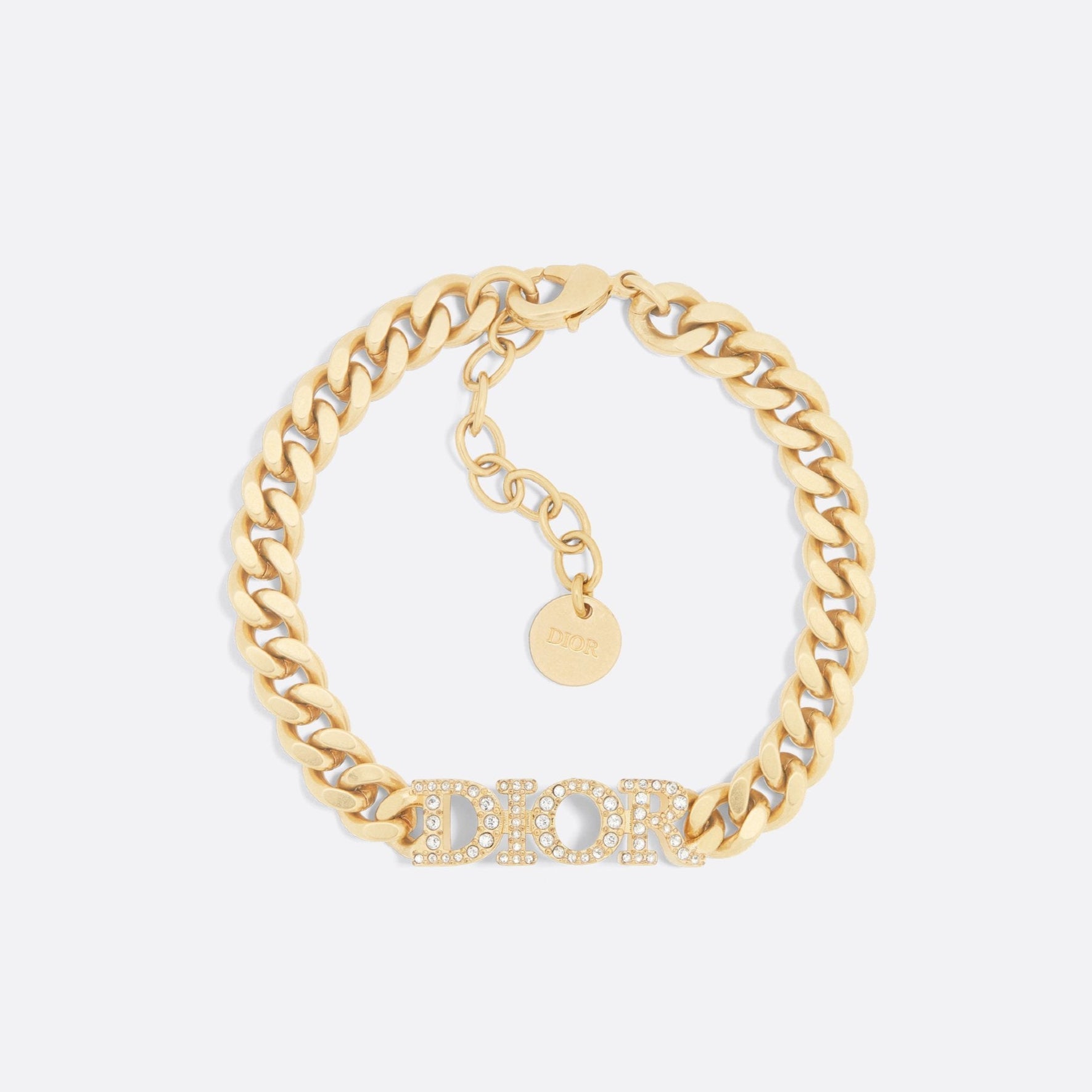Crystal letter bracelet and necklace