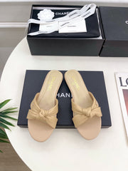 Elegant cross flat slippers