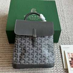 Vintage Leather Unisex Mini Backpack